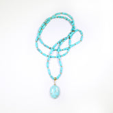 Maui-Turquoise-and-Gold-Beaded-Dangle-Necklace